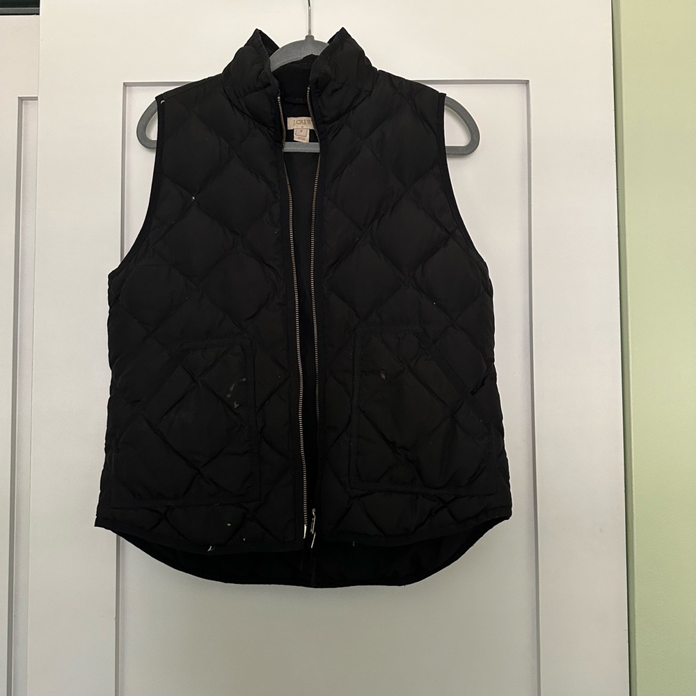 J. Cree Black Quilted Vest - Medium